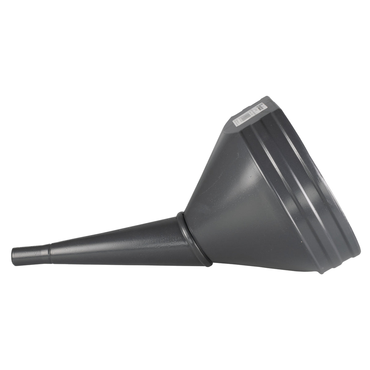 21cm Angled Fuel Funnel with Mesh Filter – Black