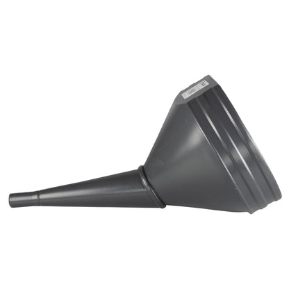 21cm Angled Fuel Funnel with Mesh Filter – Black