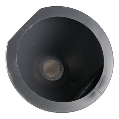 21cm Angled Fuel Funnel with Mesh Filter – Black