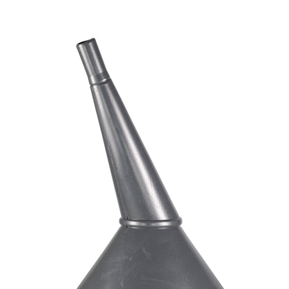21cm Angled Fuel Funnel with Mesh Filter – Black