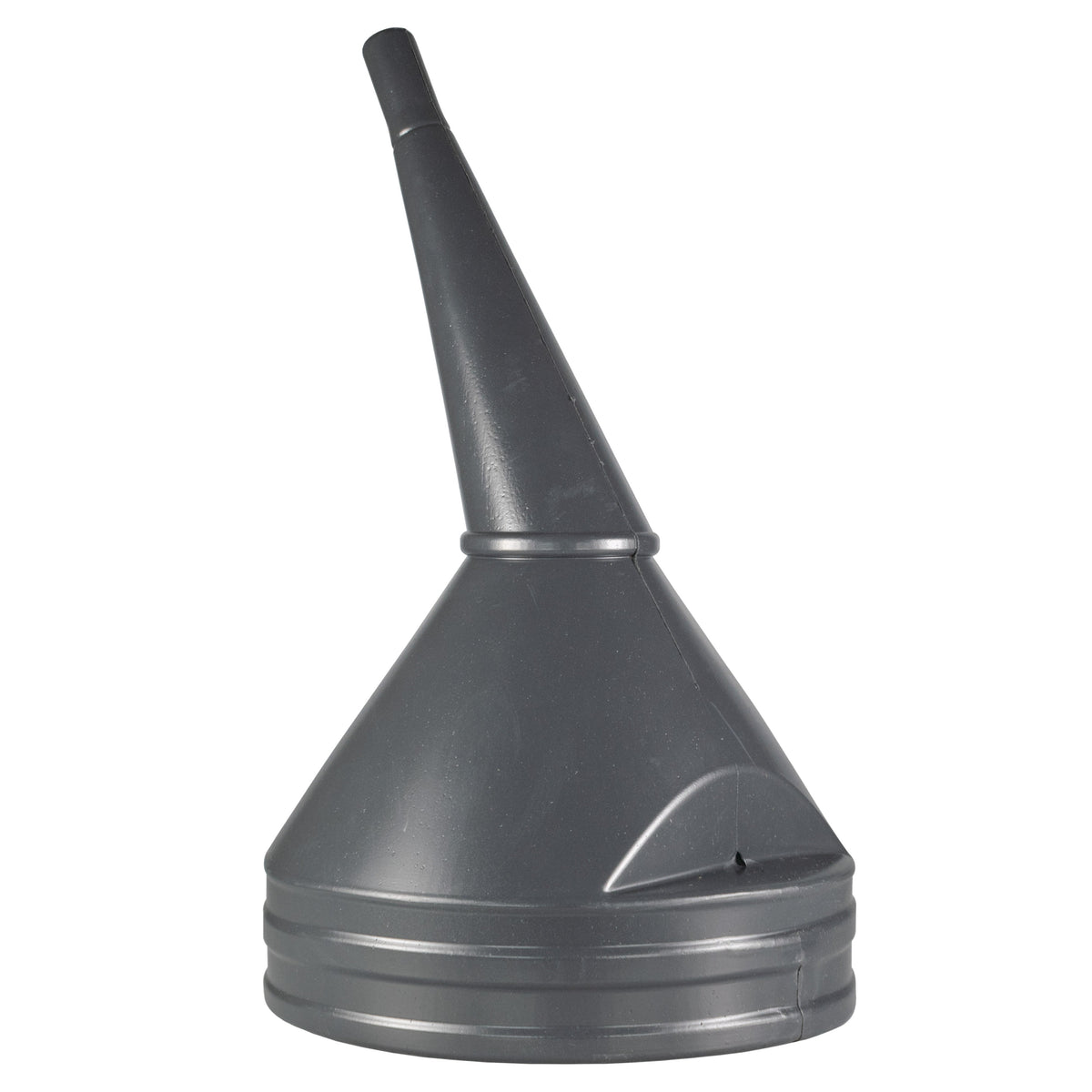 21cm Angled Fuel Funnel with Mesh Filter – Black