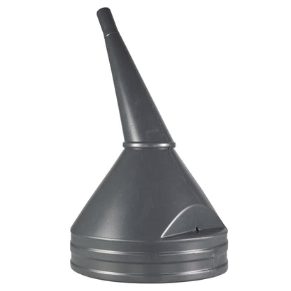 21cm Angled Fuel Funnel with Mesh Filter – Black