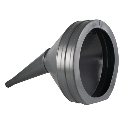 21cm Angled Fuel Funnel with Mesh Filter – Black