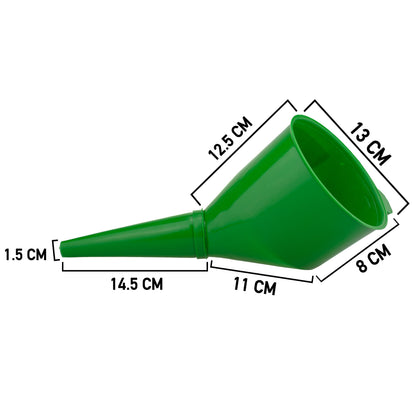 Angled Fuel Funnel Pair with Mesh Filters – Green & Red