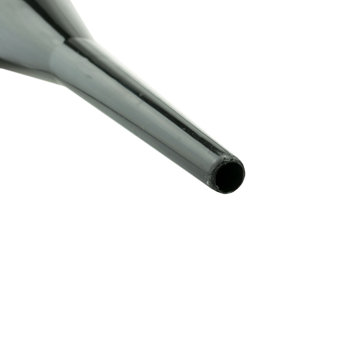 Long Black Plastic Funnel – Narrow Spout, Polypropylene