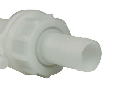 Manual Dispensing Nozzle – 1″ Hose Barb, 25mm Plastic Spout