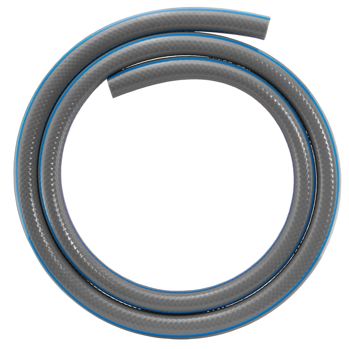 Grey ½″ Garden Hose Set with Two Black/Orange Connectors