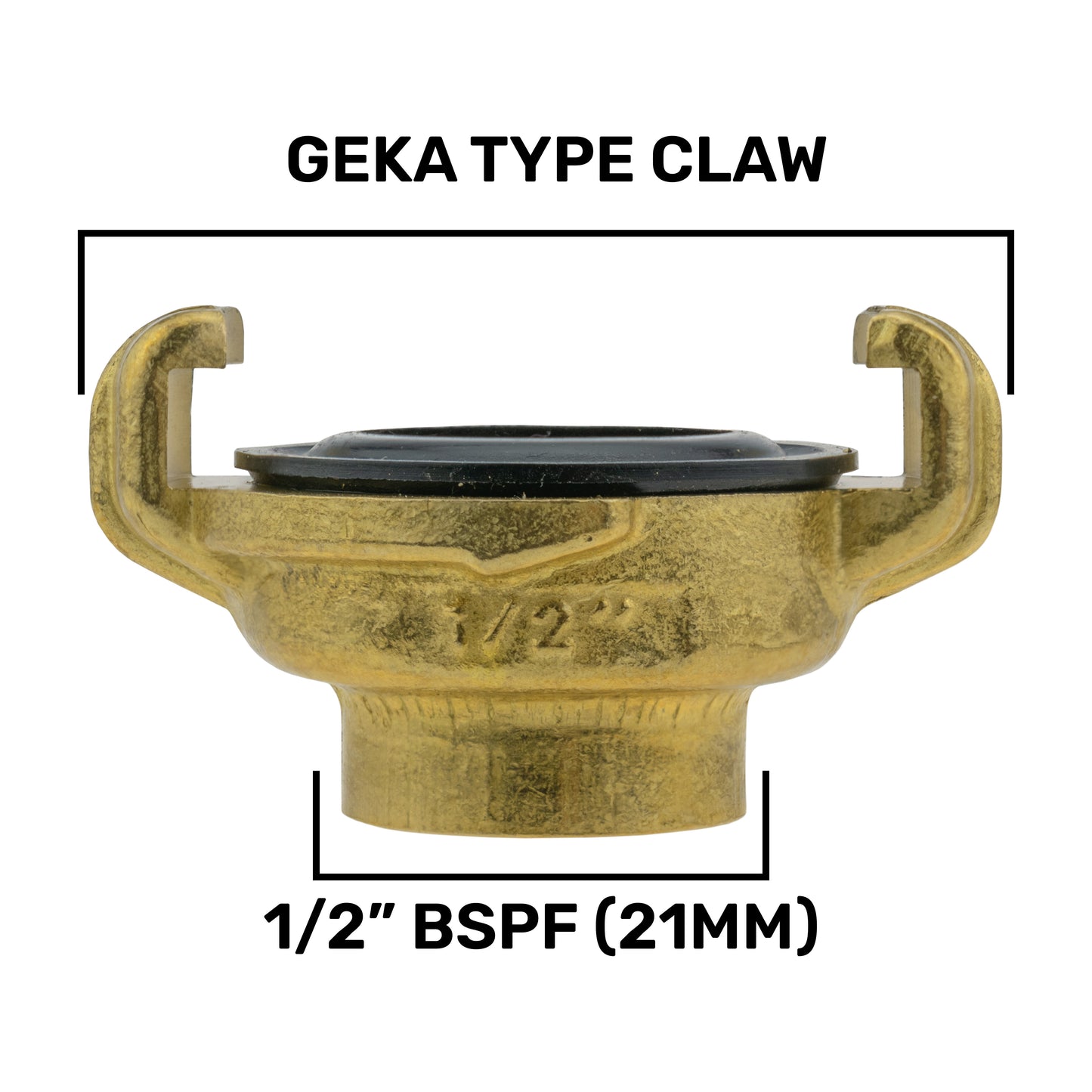 Geka Type Claw Fitting - 1/2" BSPF