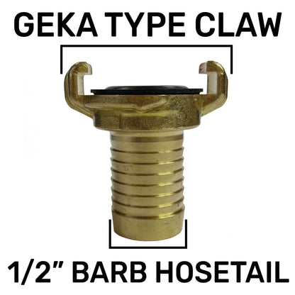 Geka Type Claw Fitting - 1/2" Hose