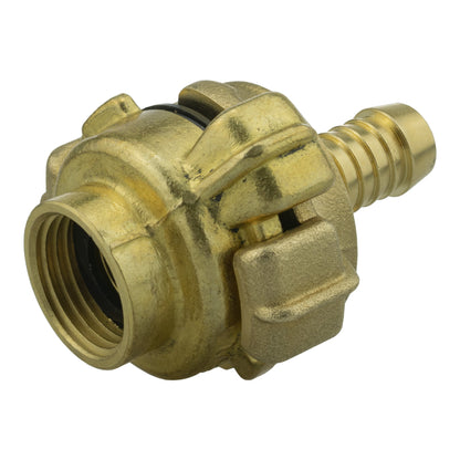 Geka-Type Brass Set – 13mm Hose Barb & ½″ BSP Female