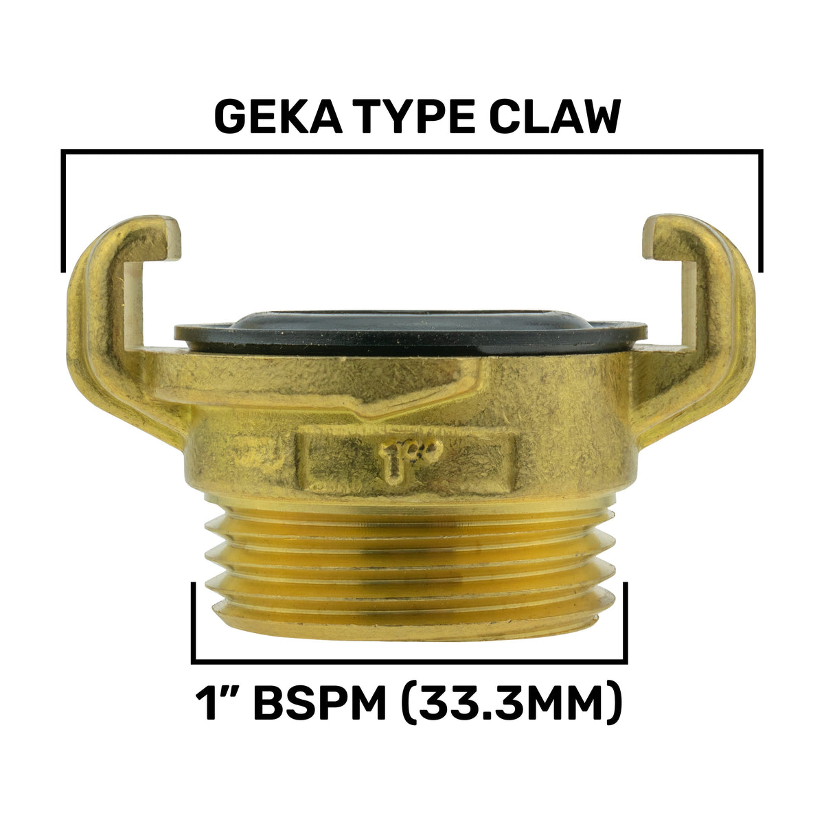 IBC S60X6 Cap & Brass Lever Valve – Geka-Type Claw Outlet