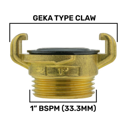 IBC S60X6 Cap & Brass Lever Valve – Geka-Type Claw Outlet