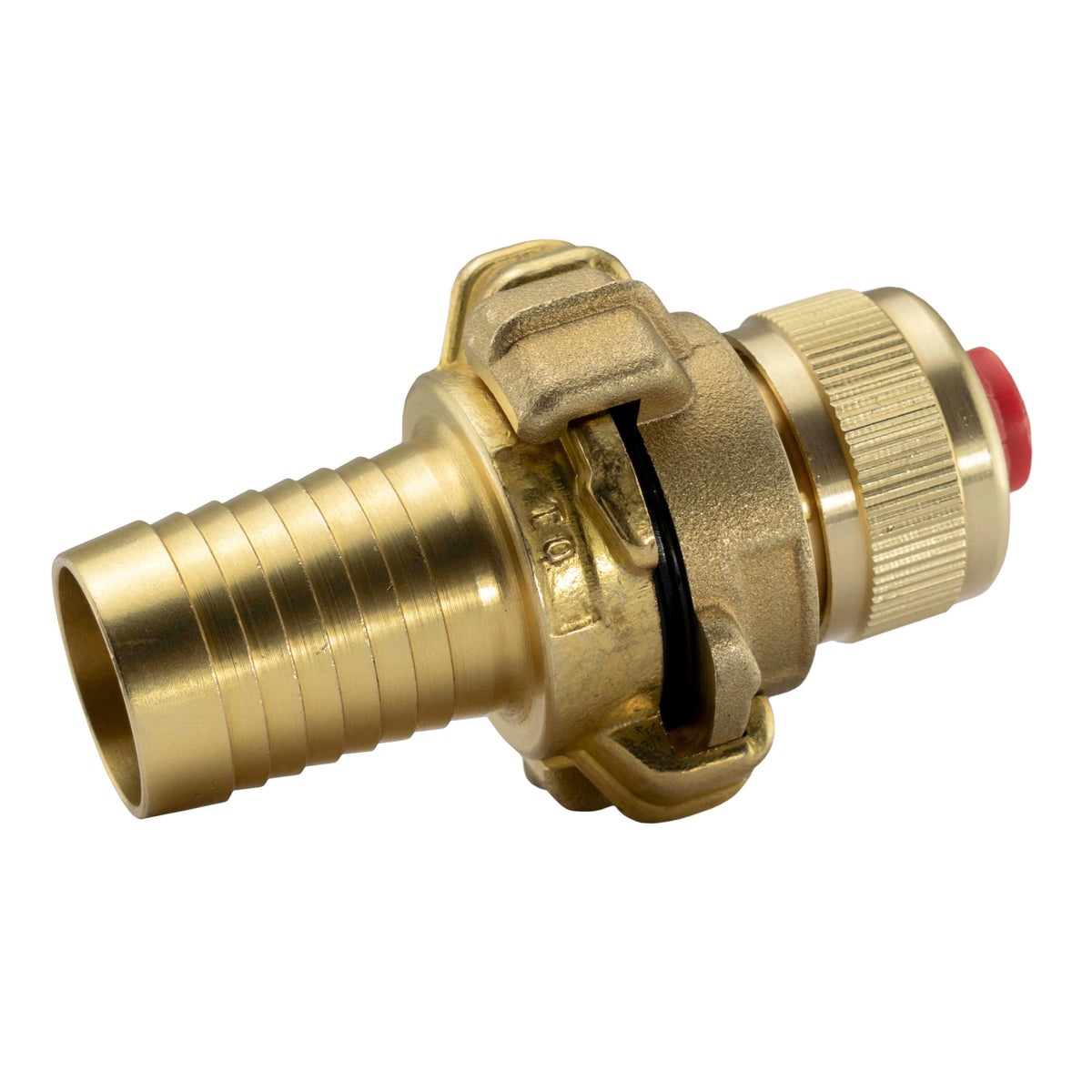 Geka-Type Brass Set – 25mm Hose Barb & ¾″ Screw-Tight Hose Connector