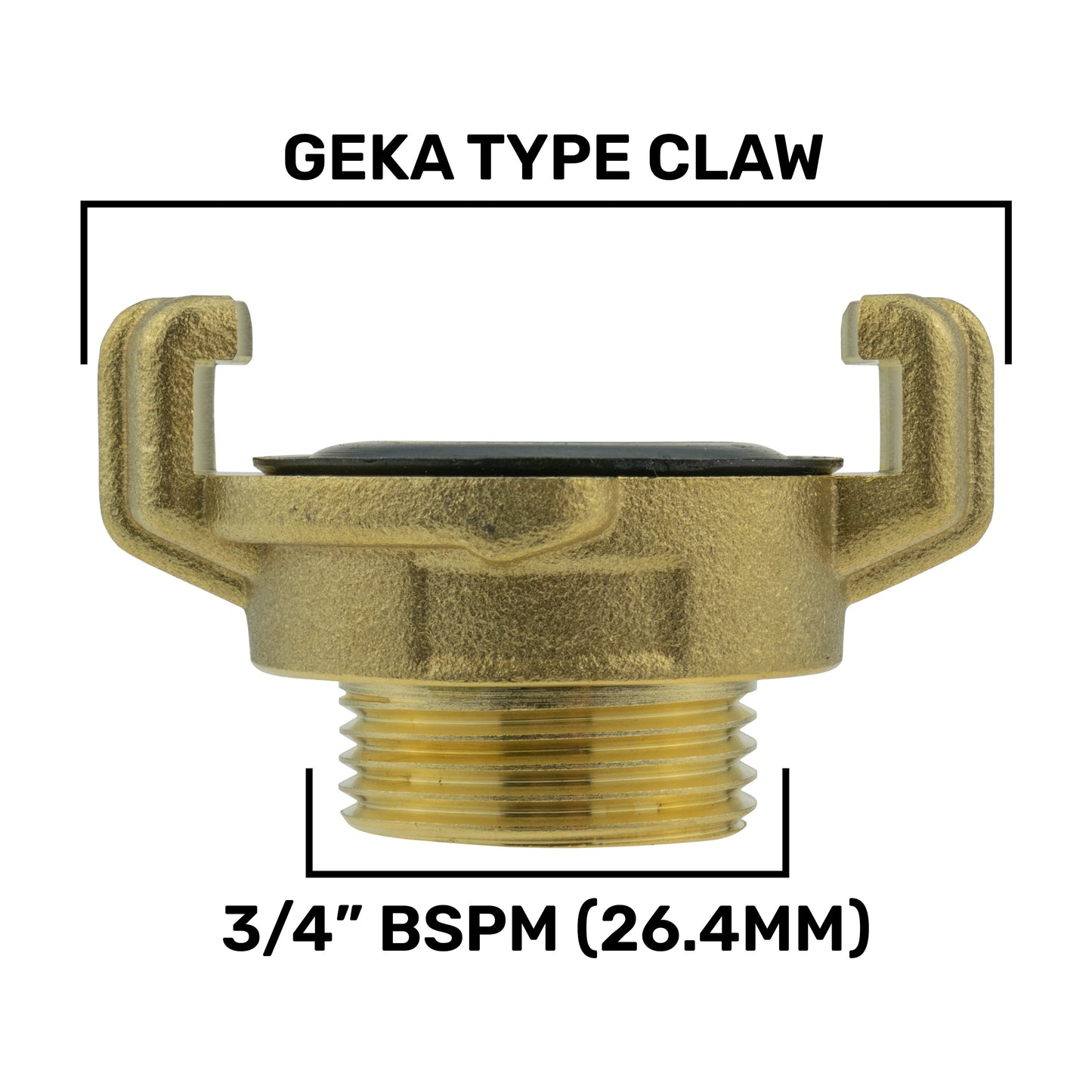 Geka Type Claw Fitting - 3/4" BSPM