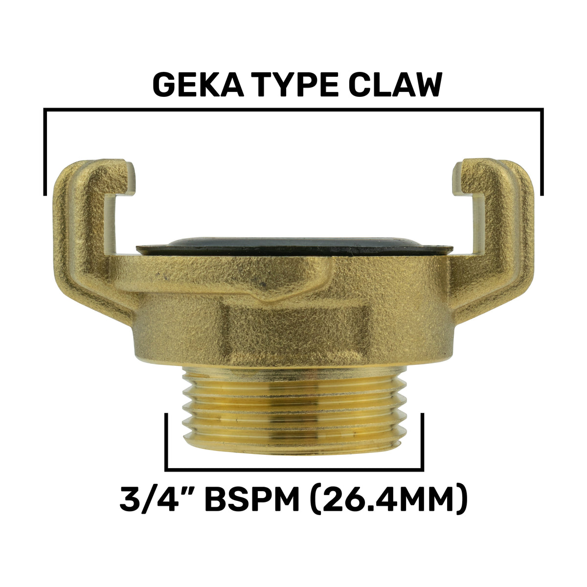 25mm MDPE Wall Kit – Claw Outlet & Separate MDPE Valve