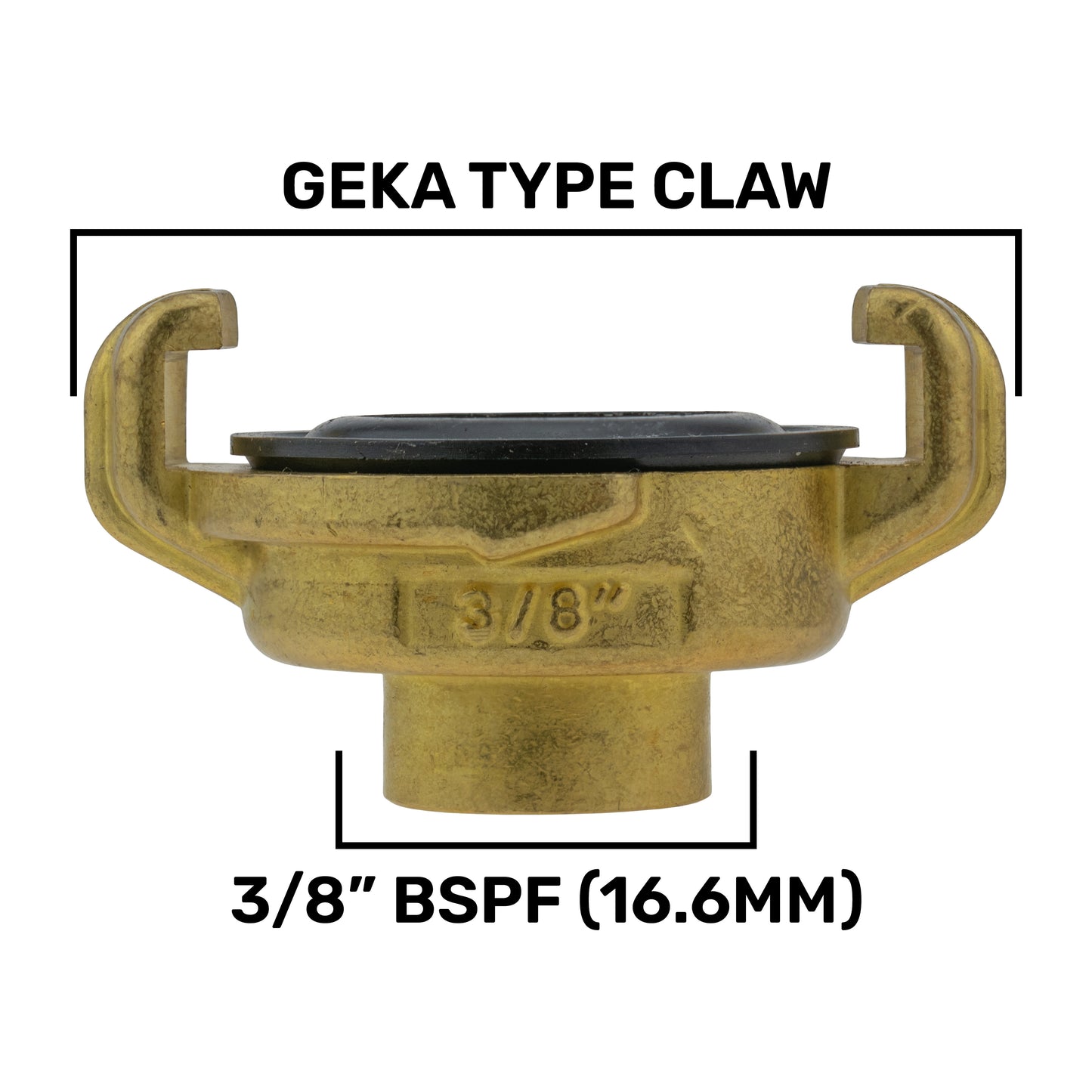Geka Type Claw Fitting - 3/8" BSPF