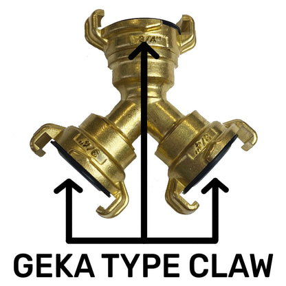 Geka Type Claw Fitting - 3 Way Connector