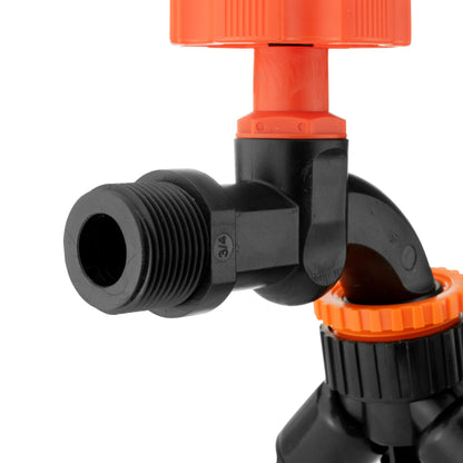 ¾″ Water Butt Kit with Black Tap & Two-Way Splitter