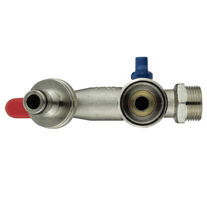 20mm MDPE Wall Flange with Double Lever Tap