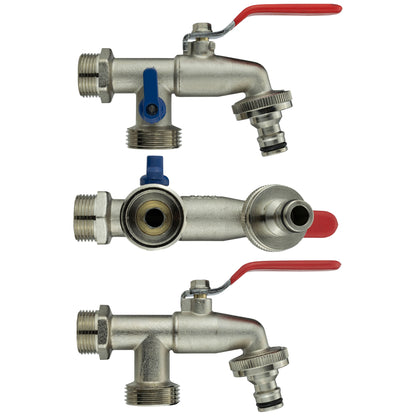 20mm MDPE Wall Flange with Double Lever Tap