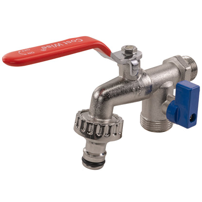 IBC S60X6 Twin-Tank Linking Kit with Taps & Blue Hose