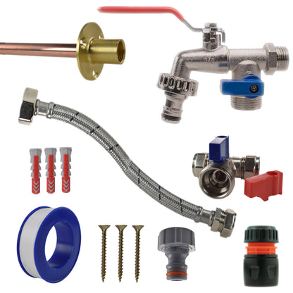 Double-Lever Garden Tap Kit – Compression Tee