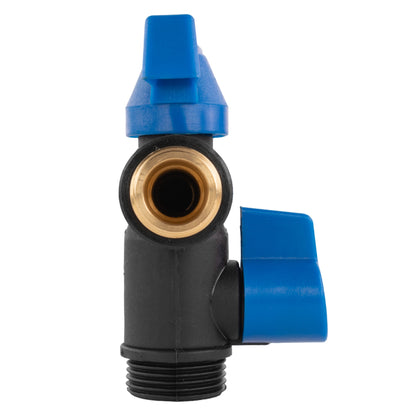 Garden Bib Double Tap 1/2" BSPM (Black/Blue)