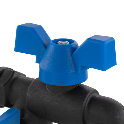 Garden Bib Double Tap 1/2" BSPM (Black/Blue)