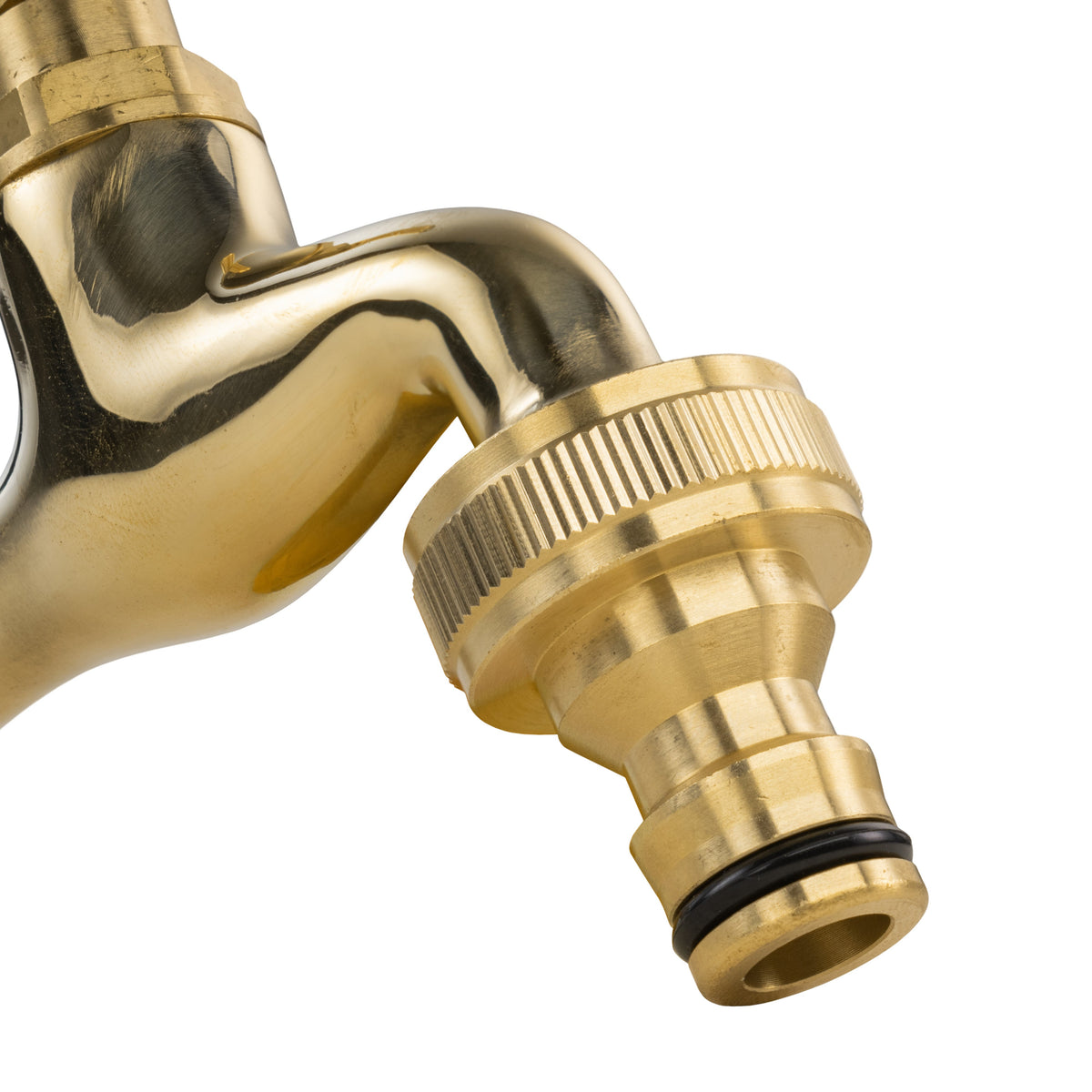 S60X6 IBC Adapter Kit with Polished Brass Quick-Connect Tap
