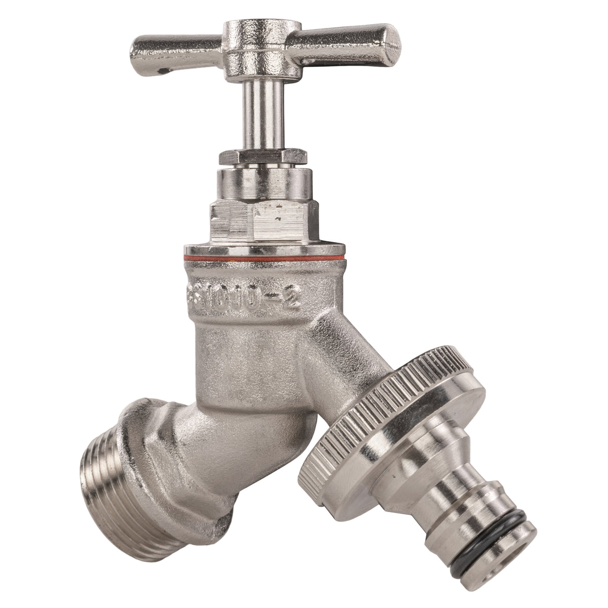 ½″ BSP Water Butt Kit – Nickel Brass Quick Tap
