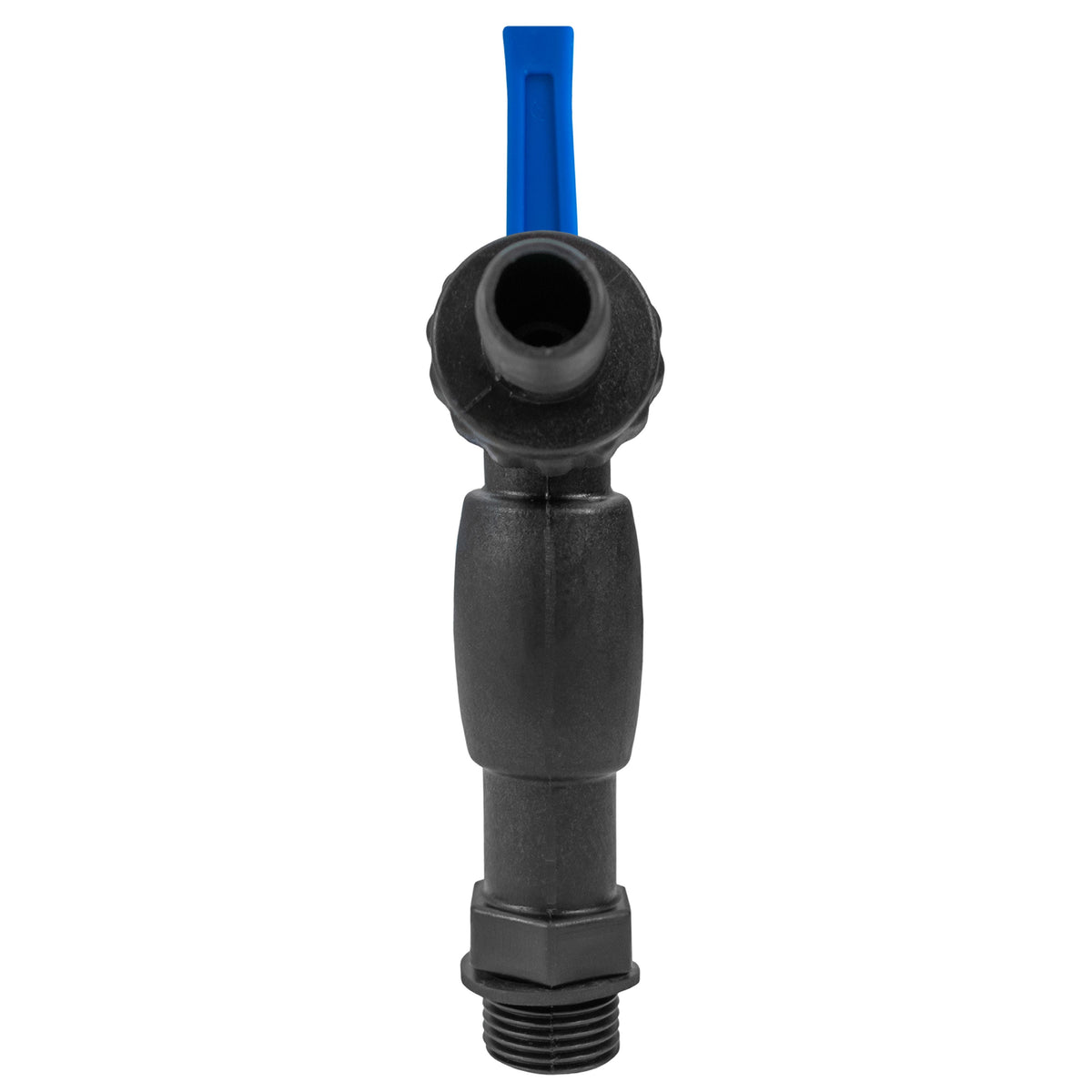Water Butt Tap Kit – Black Nylon Tap with ½″ Hose Barb