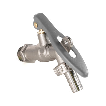 20mm MDPE Wall Flange with Barbed Lever Lock Tap