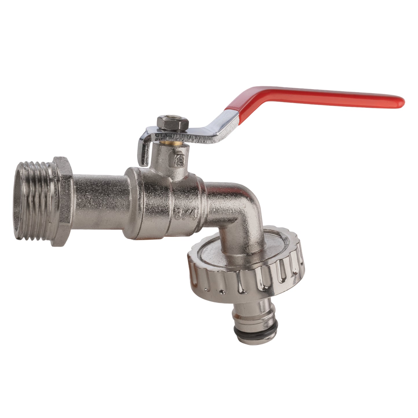 25mm MDPE Wall Flange with Quick Connect Lever Tap