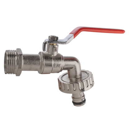 25mm MDPE Wall Flange with Quick Connect Lever Tap