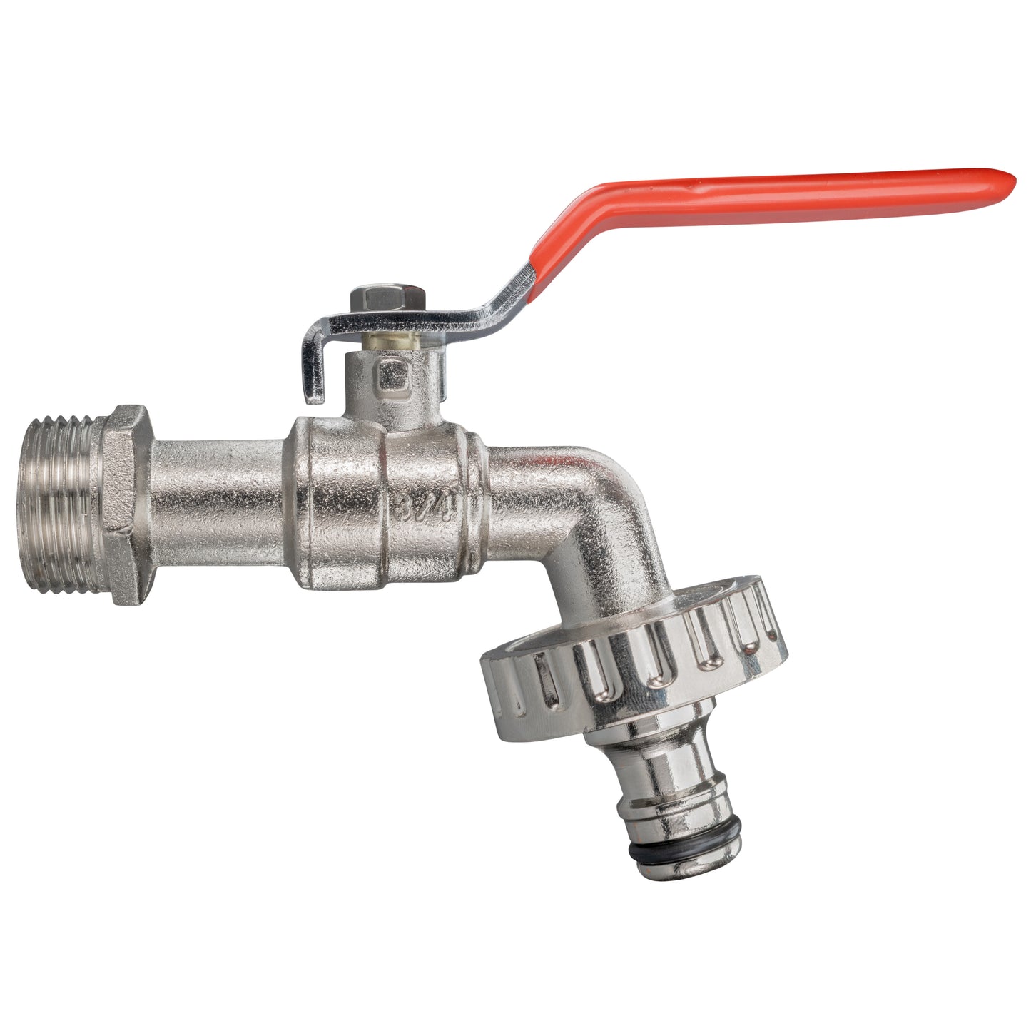 25mm MDPE Wall Flange with Quick Connect Lever Tap