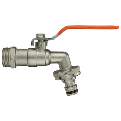 Bradas Brass ½″ BSP Male Lever Tap – Quick-Connect