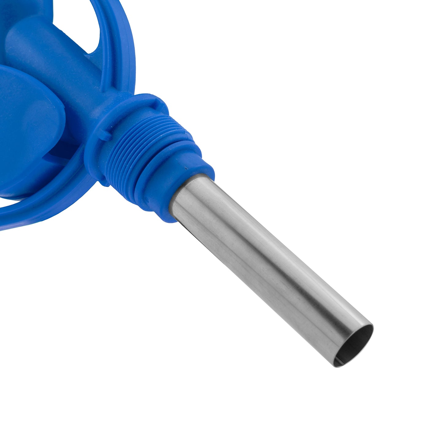 Fuel Nozzle Gun 3/4" Barb Inlet - Metal Outlet (Blue)