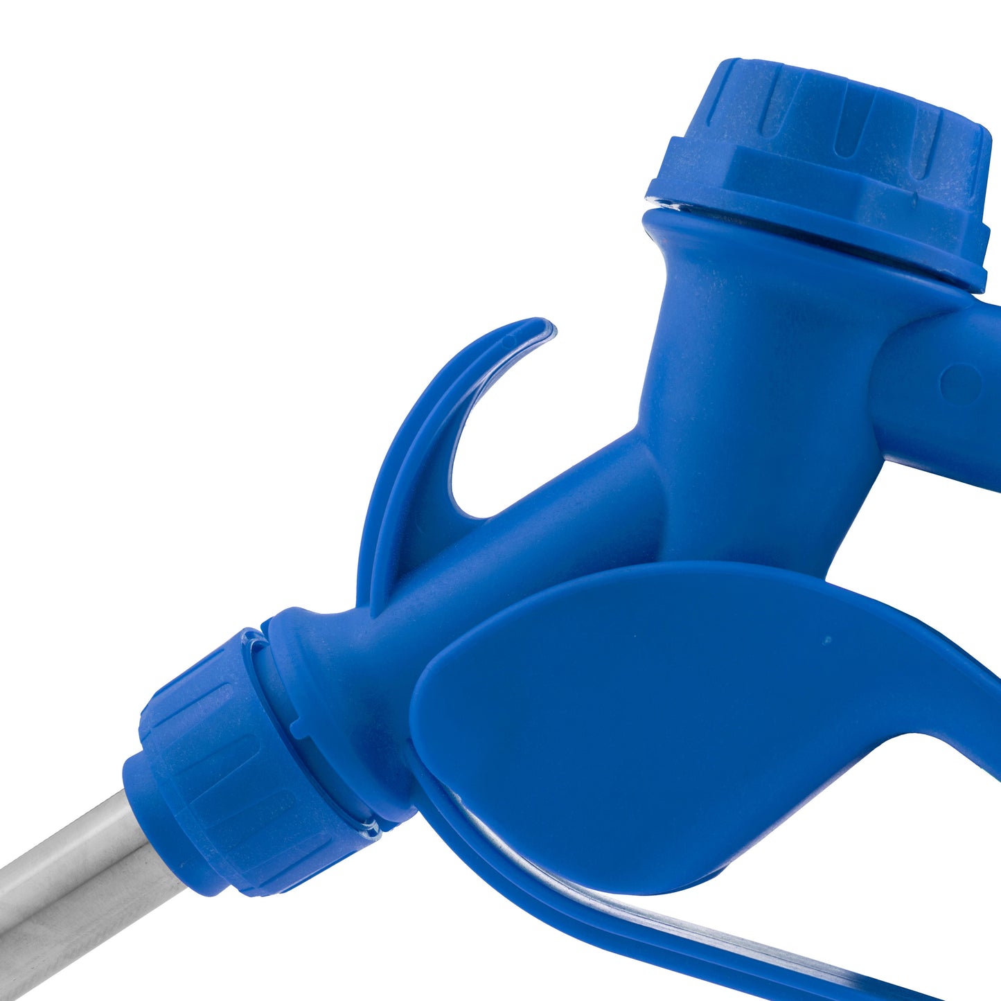 Fuel Nozzle Gun 3/4" Barb Inlet - Metal Outlet (Blue)