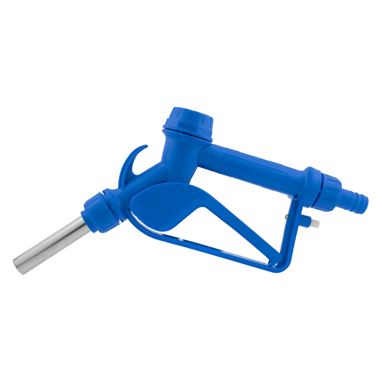 Fuel Nozzle Gun 3/4" Barb Inlet - Metal Outlet (Blue)