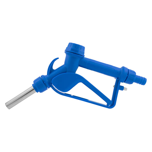 Fuel Nozzle Gun 3/4" Barb Inlet - Metal Outlet (Blue)