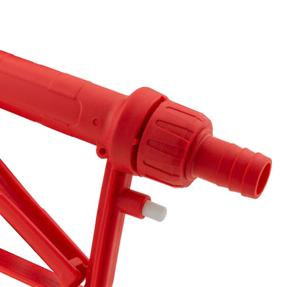 Fuel Nozzle Gun 3/4" Barb Inlet - Metal Outlet (Red)
