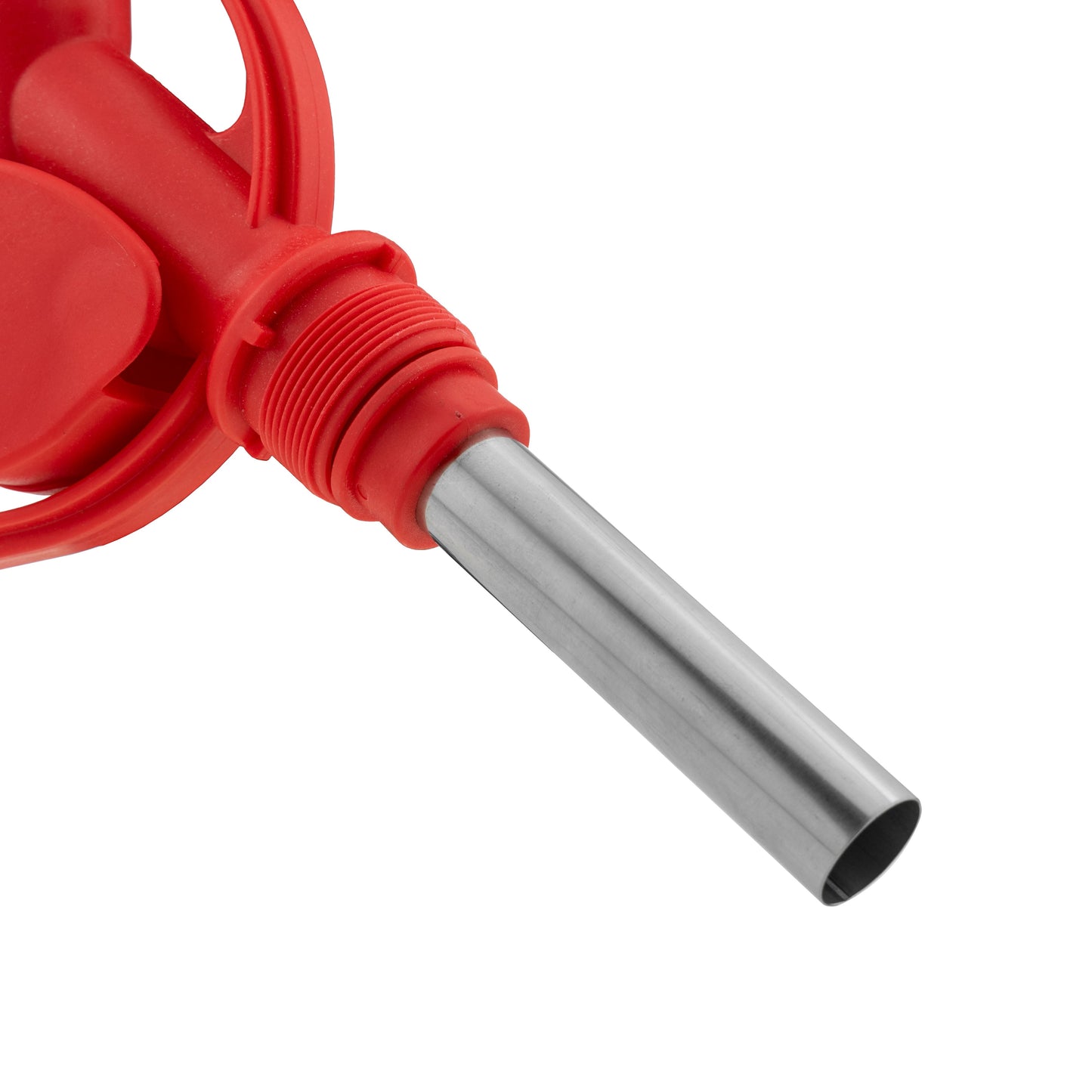 Fuel Nozzle Gun 3/4" Barb Inlet - Metal Outlet (Red)
