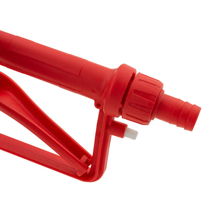 Fuel Nozzle Gun 3/4" Barb Inlet - Metal Outlet (Red)