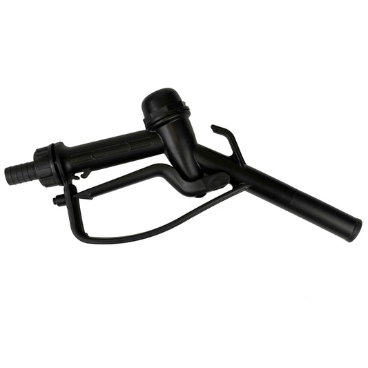 Fuel Nozzle Gun 3/4" Barb Inlet - 25mm Outlet (Black)