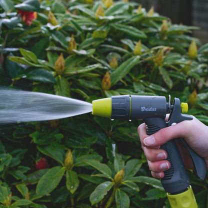 Hose Gun Water Sprayer Single Adjustable Jet (Lime/Grey)