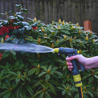 Hose Gun Water Sprayer Single Adjustable Jet (Lime/Grey)