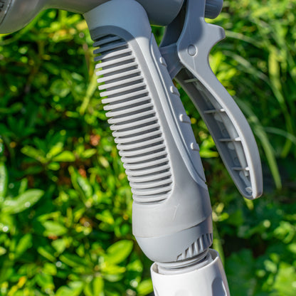 Hose Gun Water Sprayer Multi Pattern Adjustable (White/Grey)