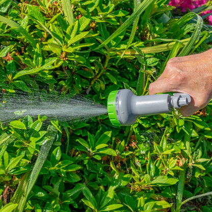Hose Gun Water Sprayer Multi Pattern Adjustable (Lime/Grey)