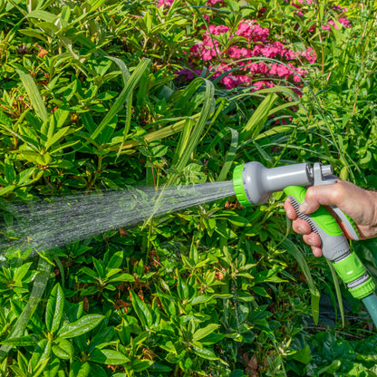 Hose Gun Water Sprayer Multi Pattern Adjustable (Lime/Grey)