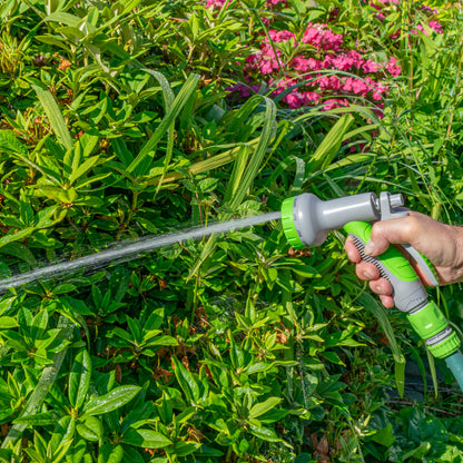 Hose Gun Water Sprayer Multi Pattern Adjustable (Lime/Grey)